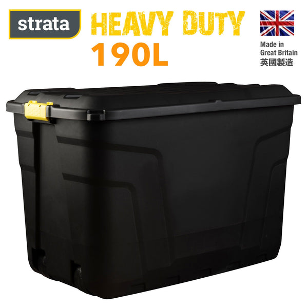 英國 STRATE 有轆重型膠箱 (190L) HEAVY DUTY TRUCK WITH WHEELS